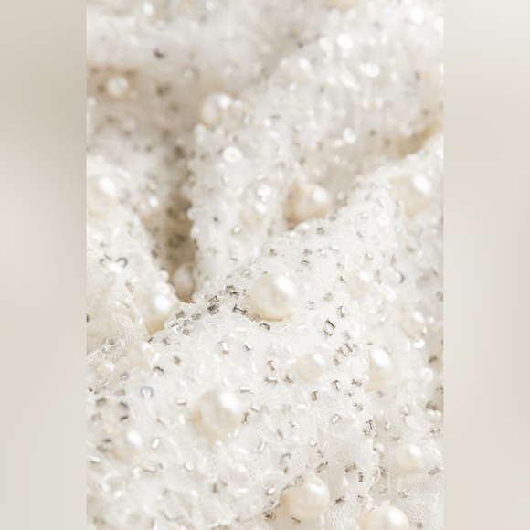 H&M Pearl & Crystal Embellished Skirt Size 6 - Picture 10 of 15